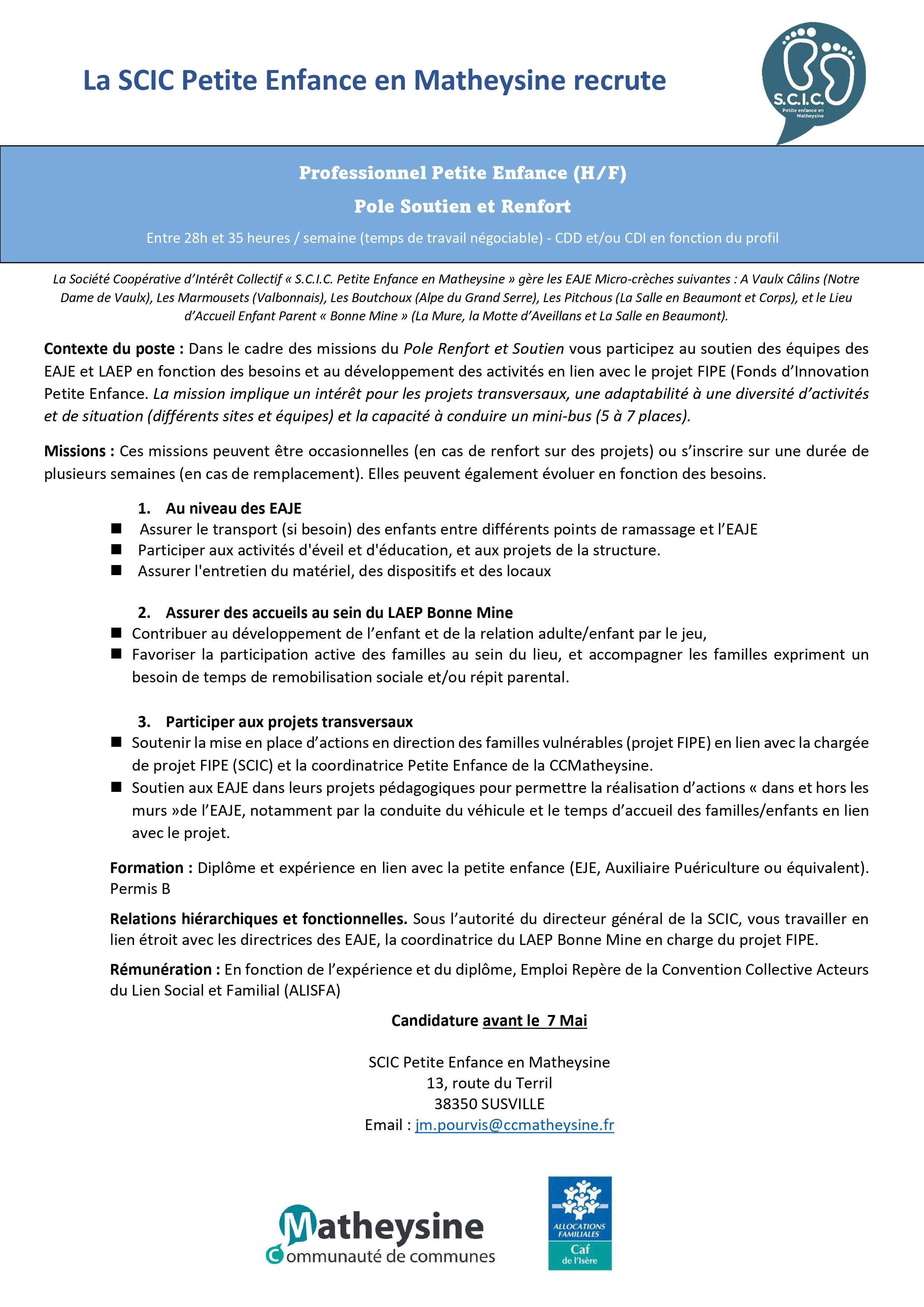 Professionnel.le Petite Enfance