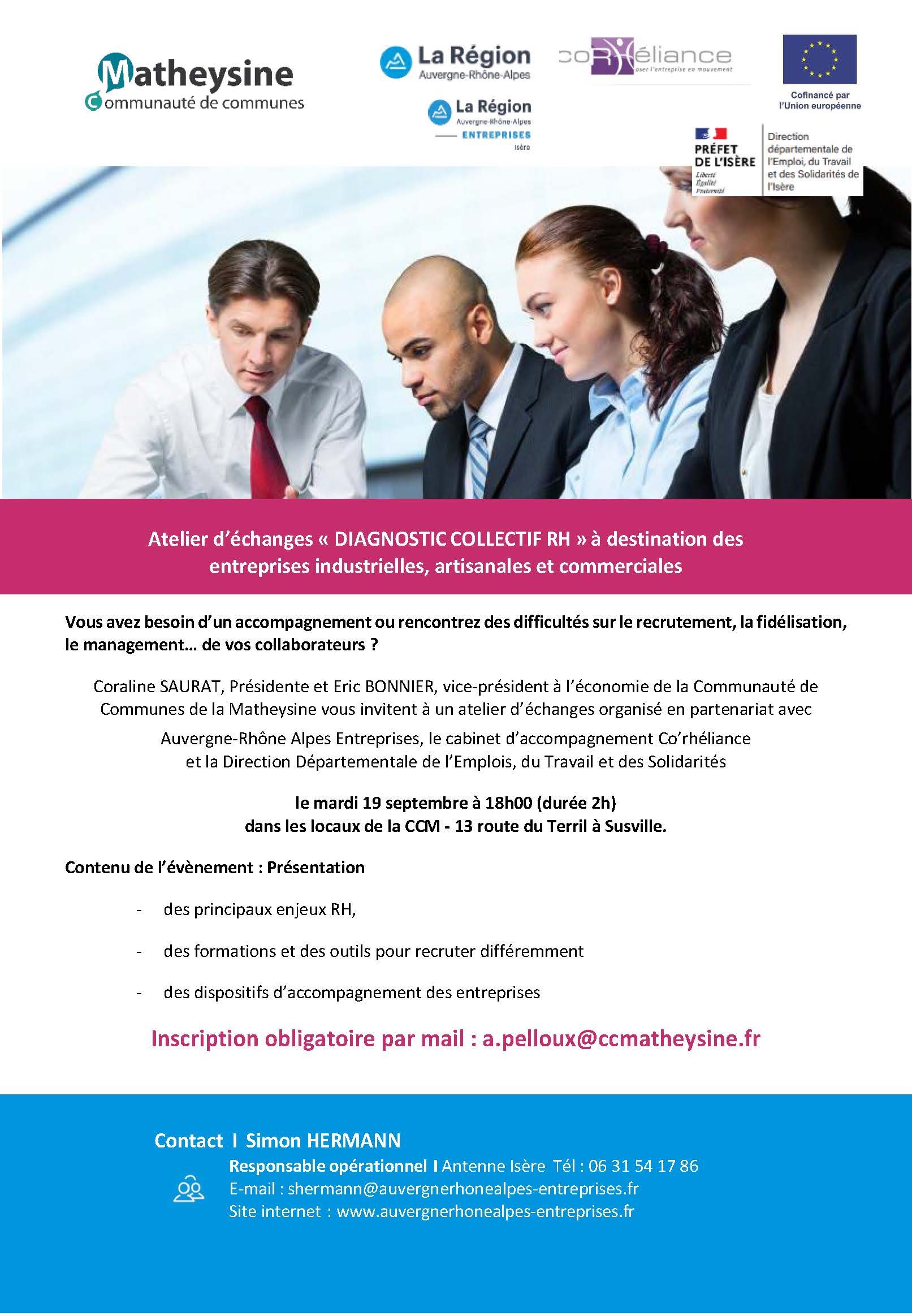 Atelier d’échanges « DIAGNOSTIC COLLECTIF RH »
