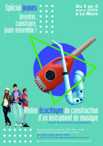 atelier éco-citoyen conctruction instrument de musique avec "Grille Pain"