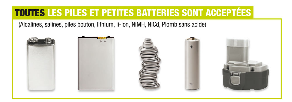 collecte de piles usagées