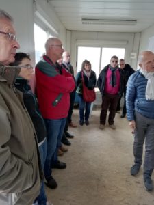 Les élus visite de chantier espace Evolutif