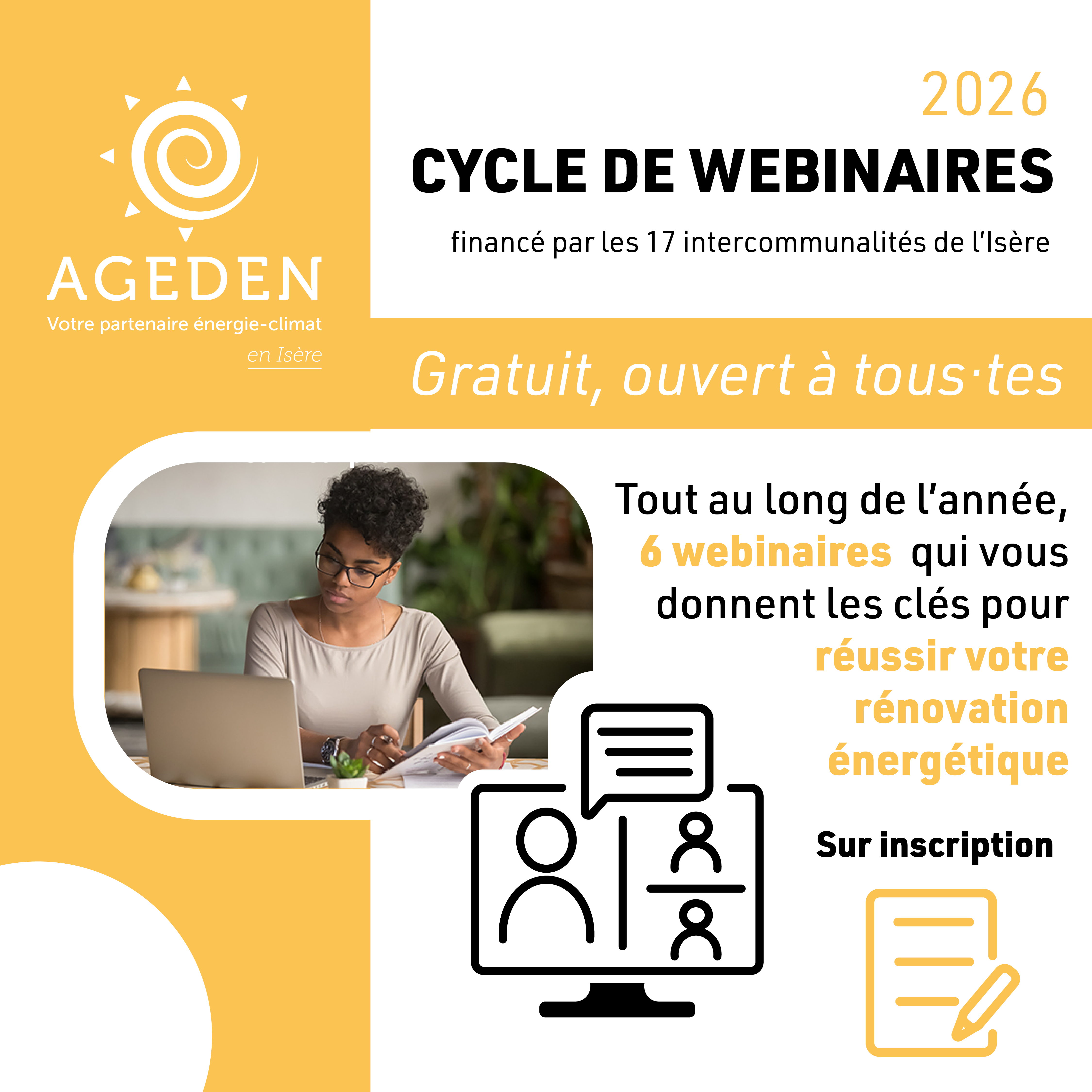 Webinaires gratuits pour réussir votre rénovation énergétique