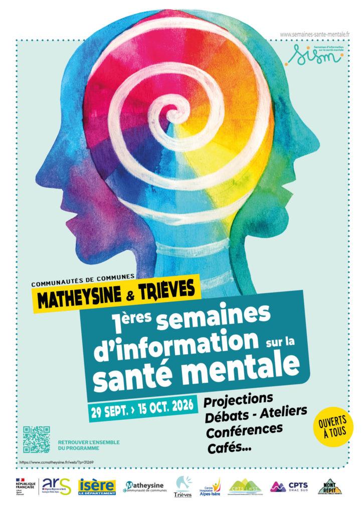 Première édition des Semaines d&rsquo;information sur la santé mentale Matheysine – Trièves octobre 2026