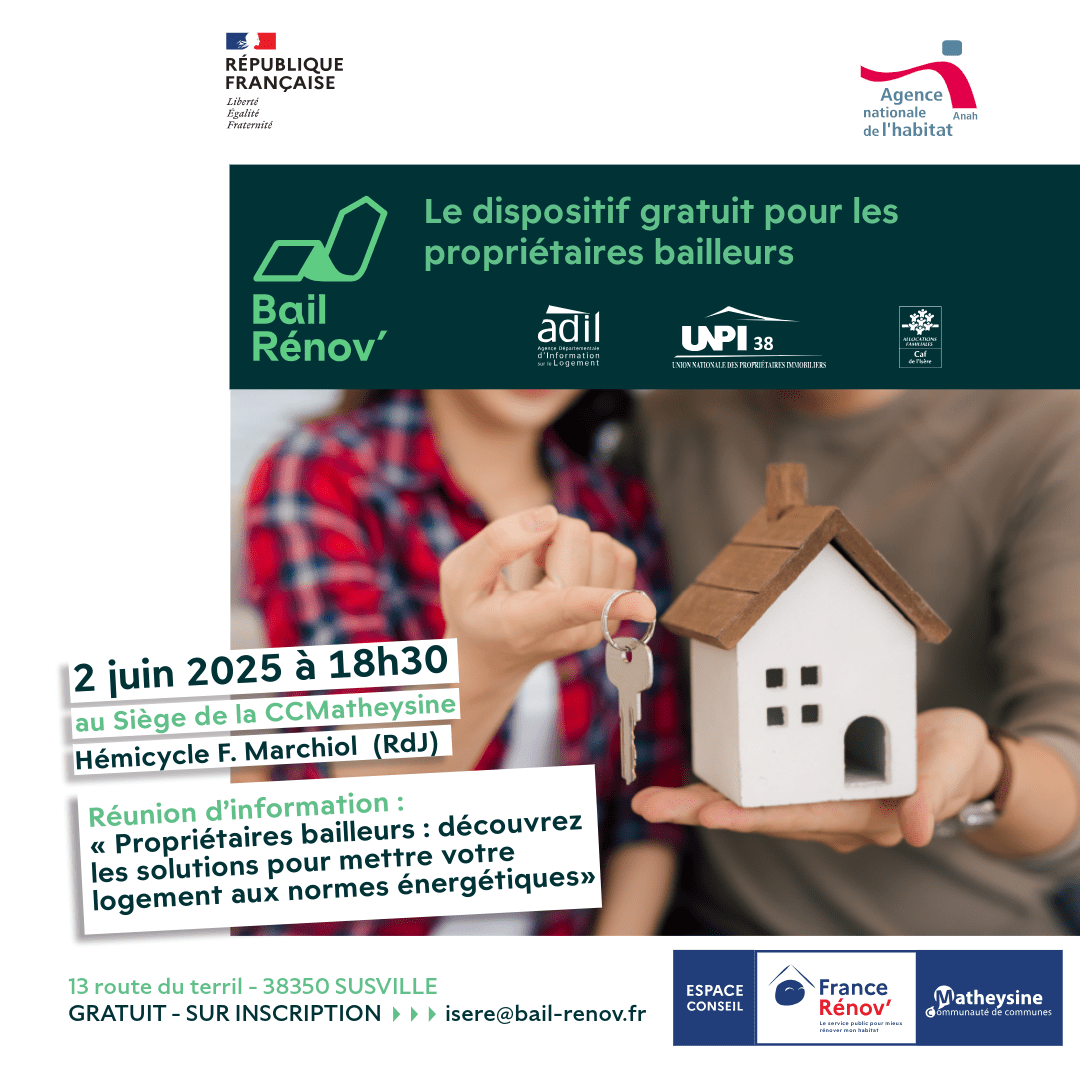 02/06 Réunion d’information : «Propriétaires bailleurs : votre logement au normes énergétiques »