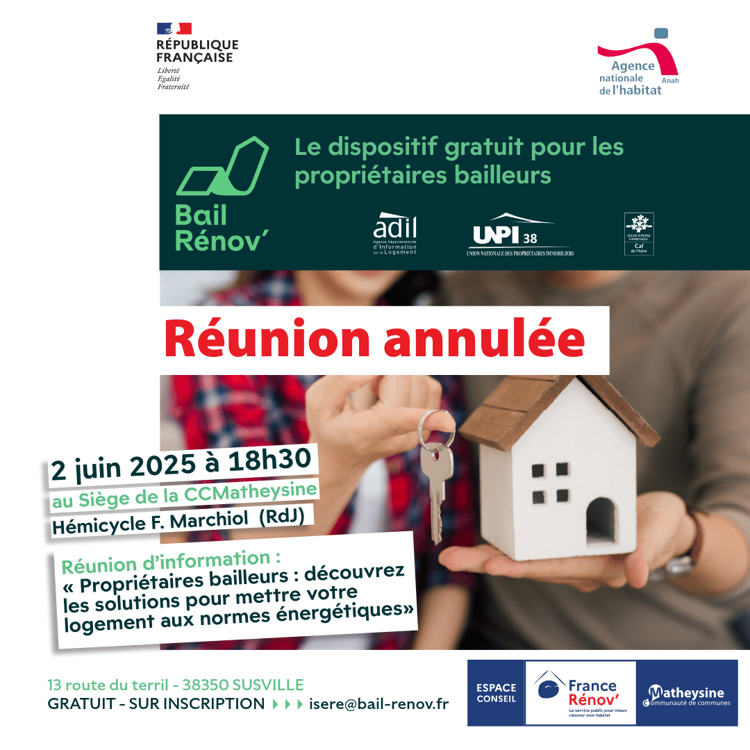 02/06 Réunion d’information : Annulée