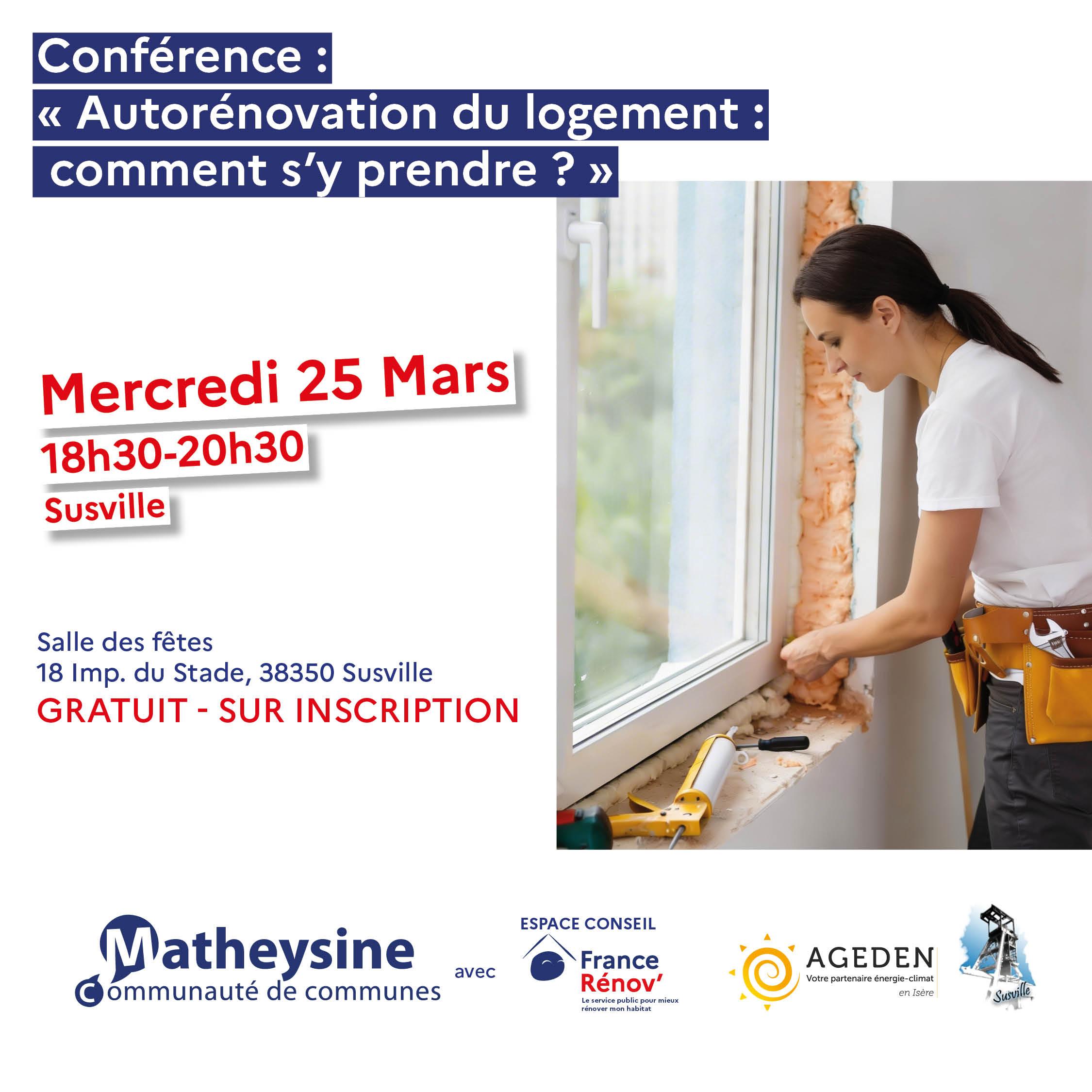 Conférence « Autorénovation du logement :  comment s’y prendre ? » – Suville