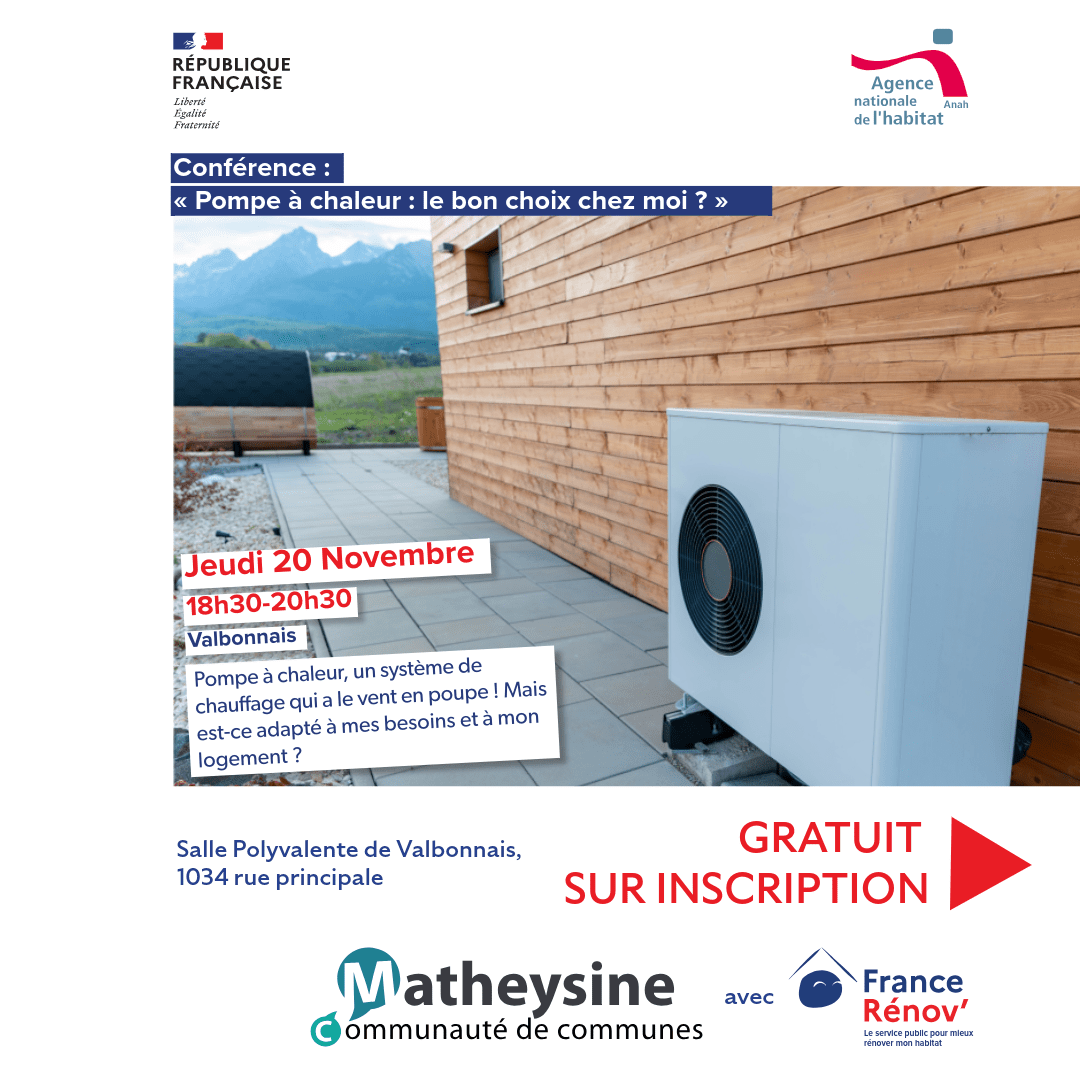 Conférence Pompe à chaleur – Valbonnais