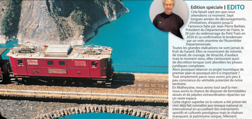 Journal d’information de la CCM Edition spéciale Petit Train de La Mure