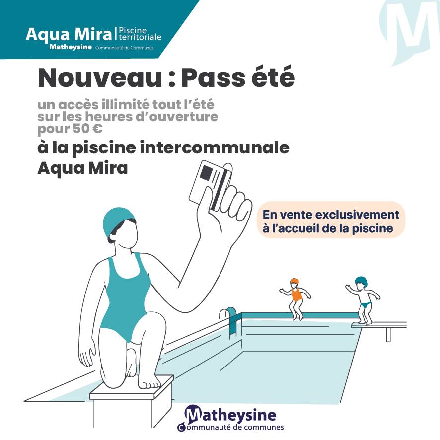 Piscine territoriale Aqua Mira : un accès illimité tout l’été pour 50 €