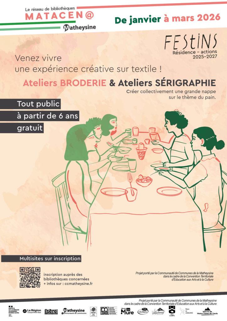 Ateliers BRODERIE & Ateliers SÉRIGRAPHIE