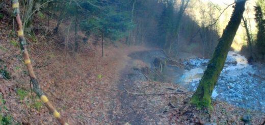 Effondrement sur sentier - Siévoz