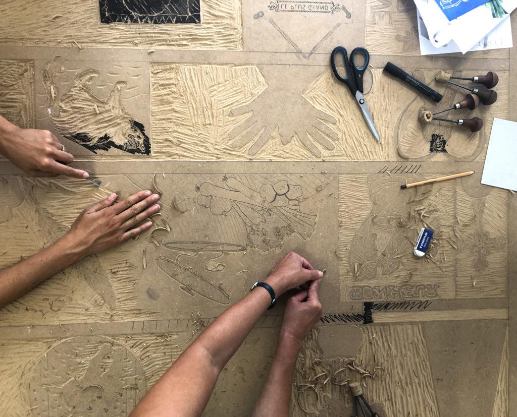 Ateliers d’initiation à la GRAVURE sur bois ou caoutchouc alimentaire