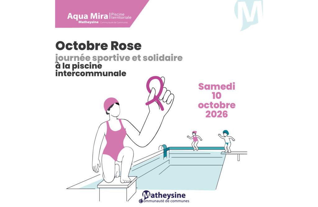 Octobre ROSE à la piscine territoriale Aqua Mira