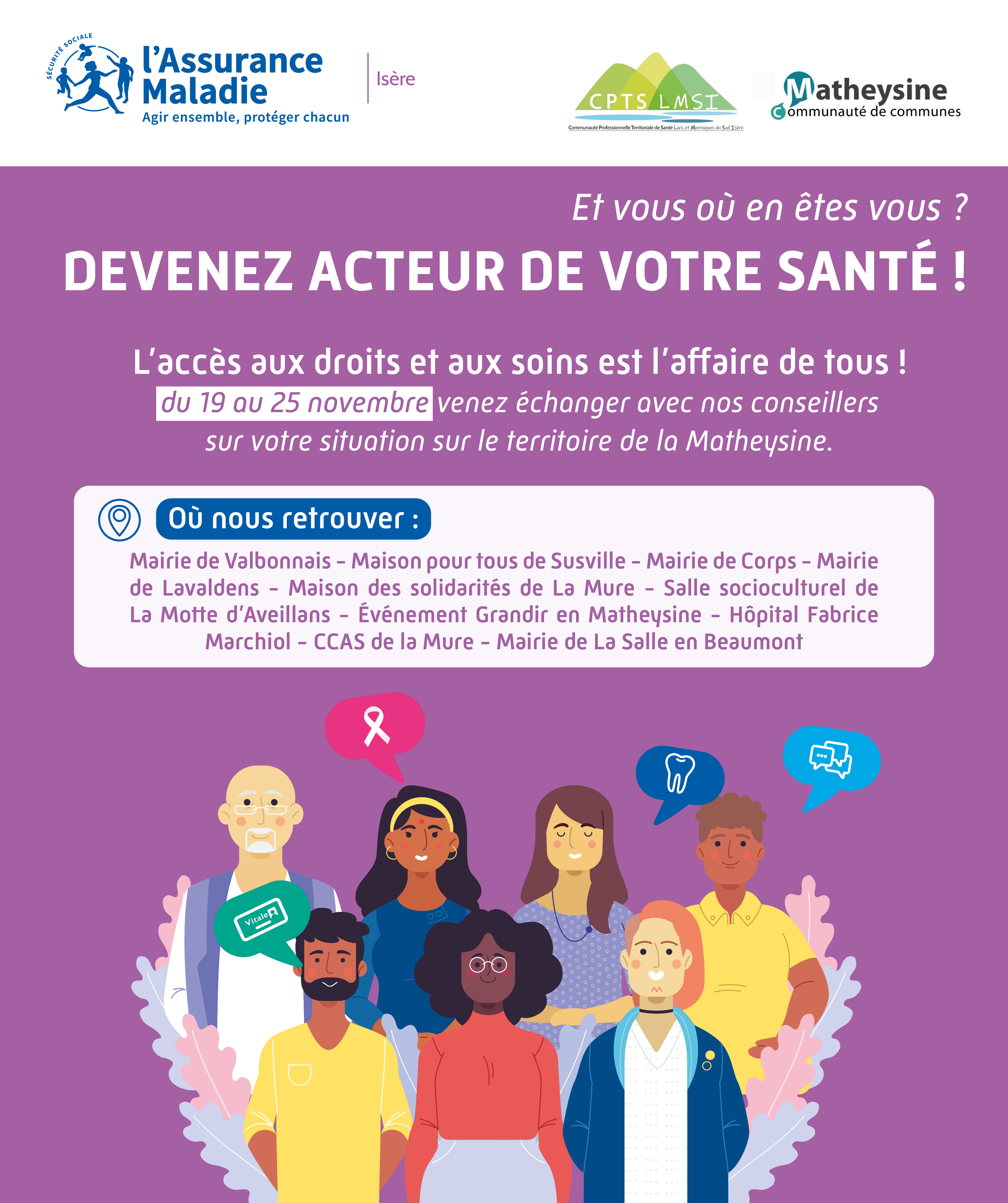 Semaine de permanences de l’Assurance Maladie.